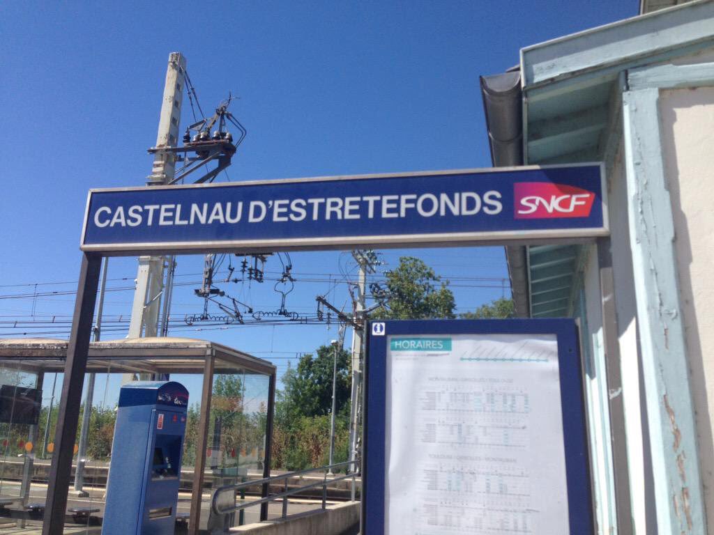 Gare TER de Castelnau-d'Estr&eacute;tefonds, ligne Toulouse-Montauban
